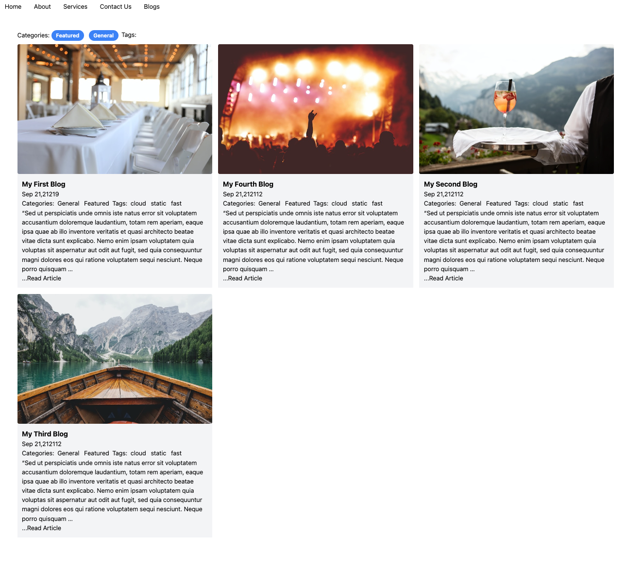 Blog List View